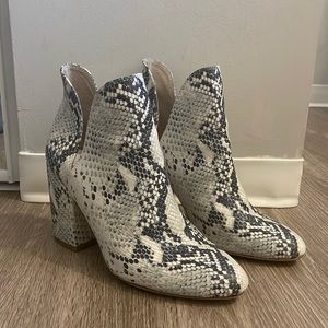 Steve Madden Rookie Booties, Snakeskin